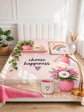 choose happiness winter blanket