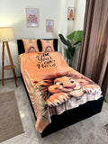 lion winter blanket